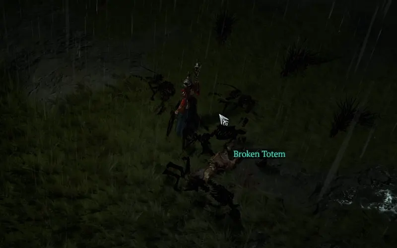 Broken Totem Item from Dead Bodies in eastern Scosglen