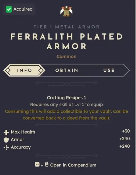 Plated Armor