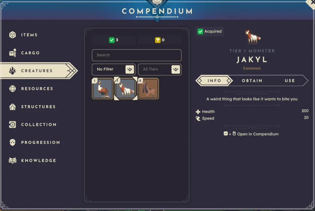 Bitcraft Compendium Creatures 1024 X 688