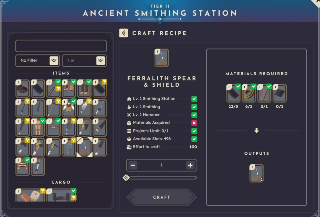 Bitcraft Smithing Weapons 1024 X 693