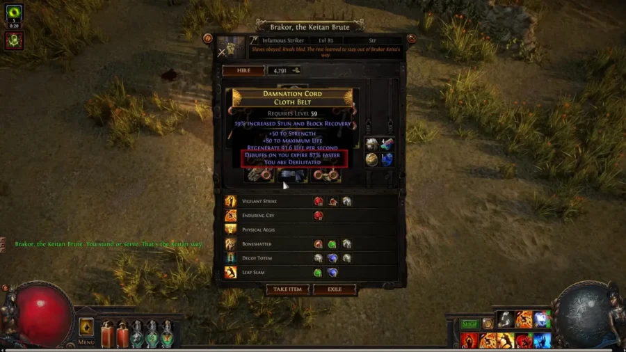 Infamous Mercenaries are the only source of Rare items with Infamous modifiers.