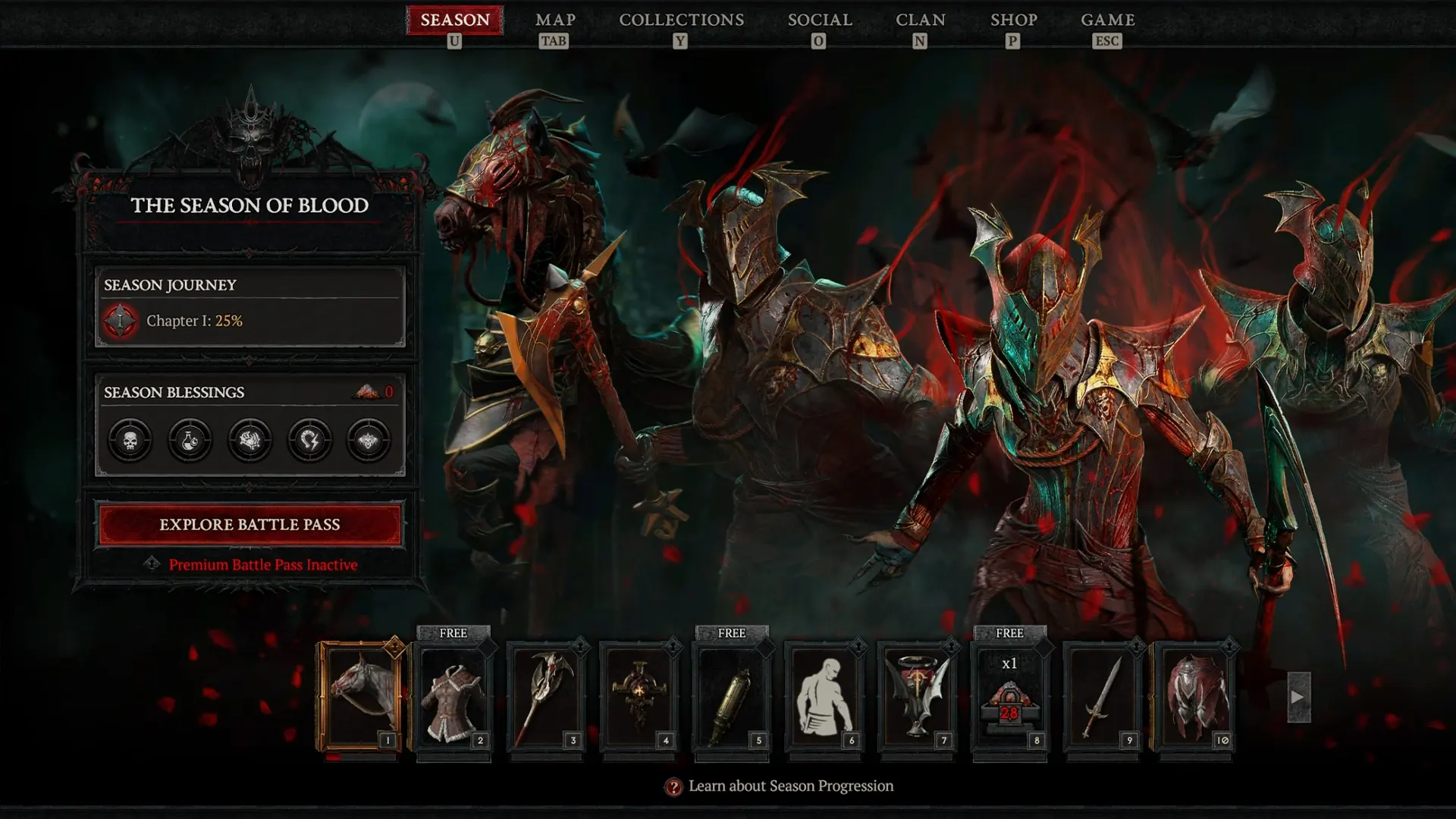 Diablo IV - Season of Blood Accelerated Battle Pass