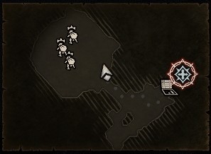 Cellar Map Layout with Treasure Goblins