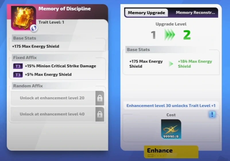 Fcr Memory Upgrade