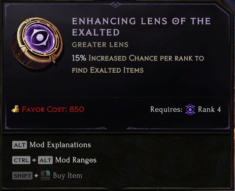 Circle of Fortune's Greater Lens