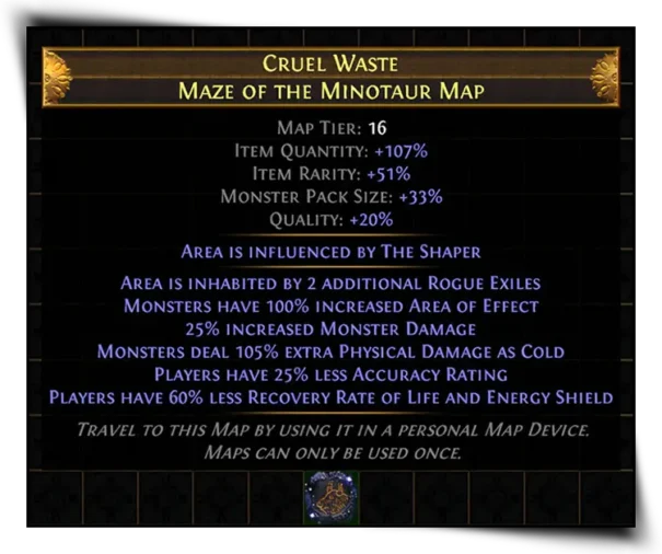 Maze Of The Minotaur Map Showcase New 605 X 506