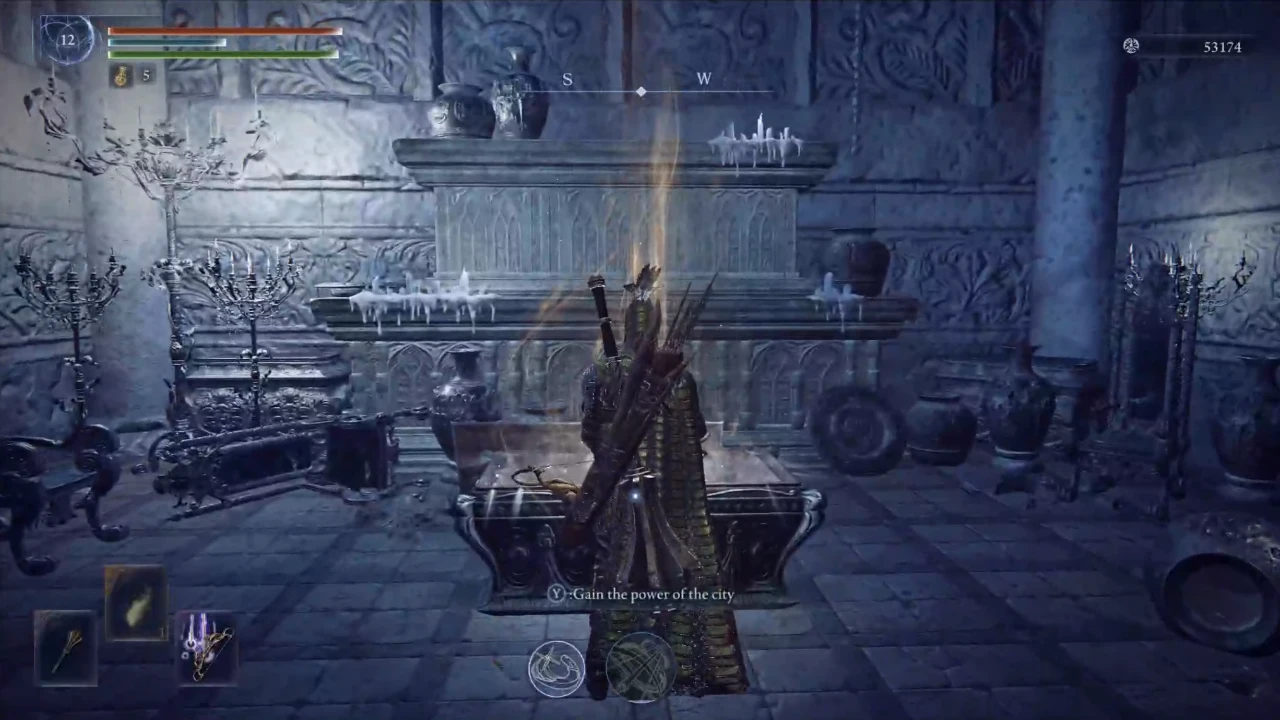 Interact with the altar.