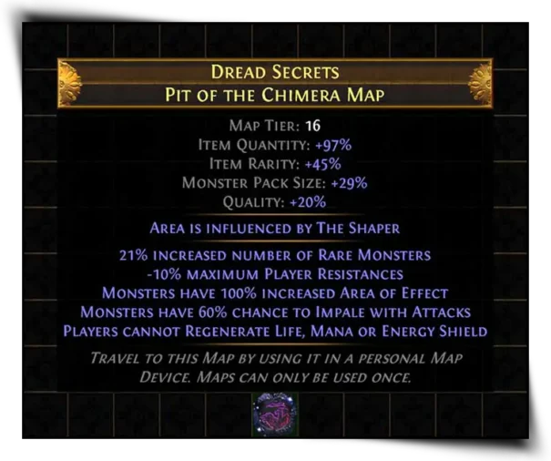 Pit Of The Chimera Map 1 New 605 X 506