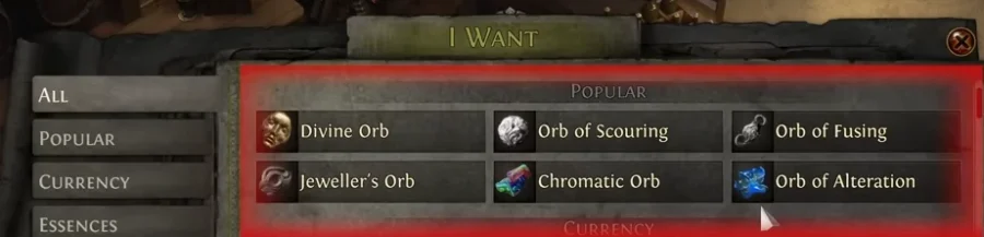 Poe Currency Exchange Popular 900 X 217