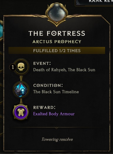 The Prophecy Tooltip