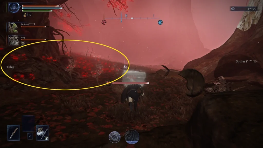 the red glowing plants in this shifting earth event remove the scarlet rot