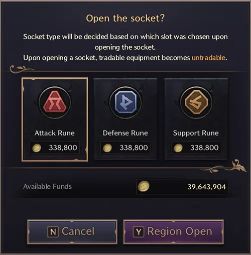 Runes Socket Open V 1