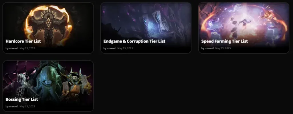 last epoch tier lists