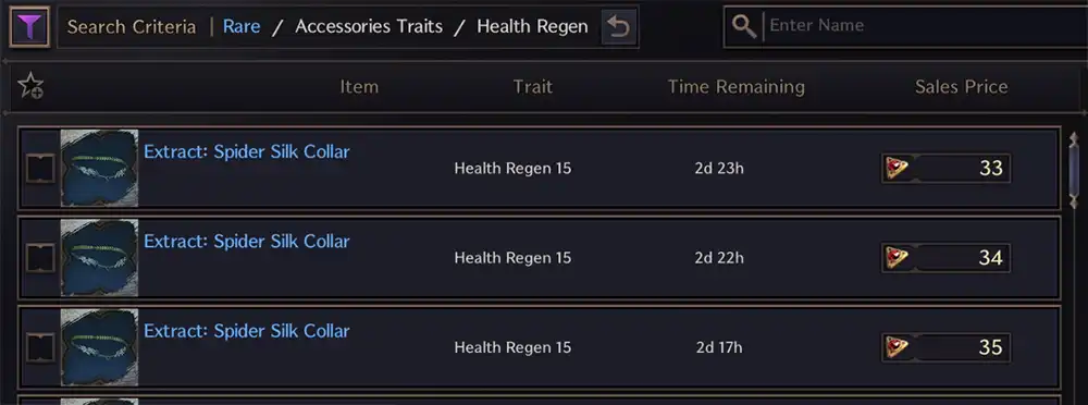 Cheap Health Regen Traits