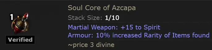 Valuable Soul Core Example